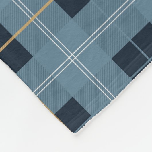 Universität Tartan Fleecedecke (Ecke)