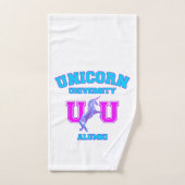 Universität Unicorn Badhandtuch Set (Handtuch)