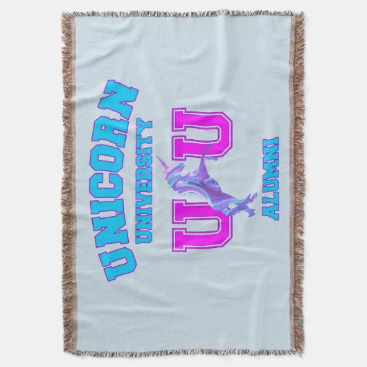 Universität Unicorn Decke (Vorderseite Vertikal)