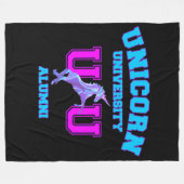 Universität Unicorn Fleecedecke (Vorderseite (Horizontal))