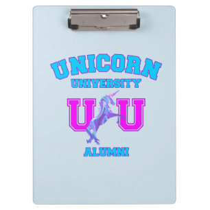 Universität Unicorn Klemmbrett