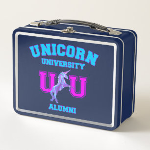 Universität Unicorn Metall Lunch Box
