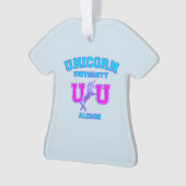 Universität Unicorn Ornament (Vorderseite)