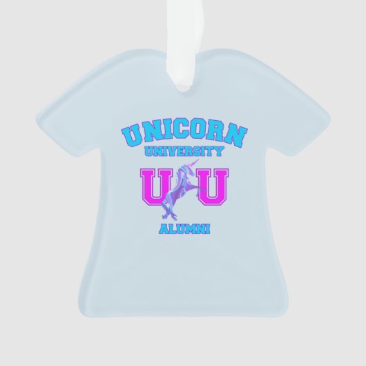 Universität Unicorn Ornament (Vorderseite)