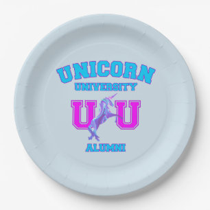 Universität Unicorn Pappteller