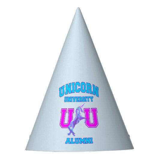 Universität Unicorn Partyhütchen (Vorderseite)