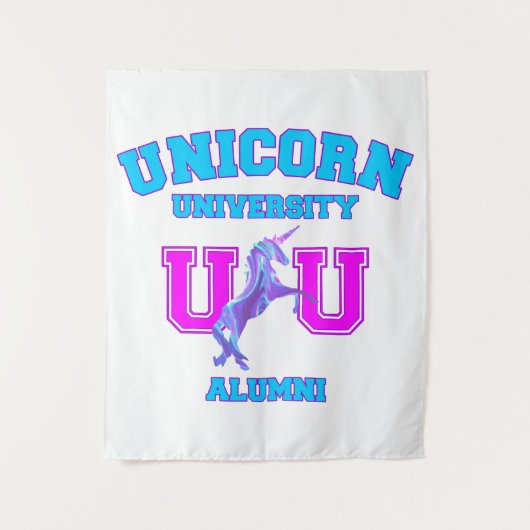 Universität Unicorn Wandteppich (Vorderseite)
