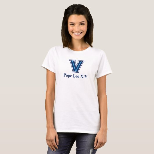 Universität Villanova - Papst Leo XIV T-Shirt (Vorne ganz)
