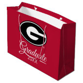 Universität von Abschluss Georgia | Große Geschenktüte (Rückseite Schrägansicht)