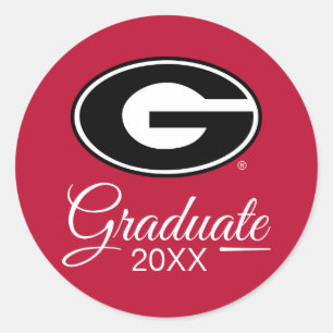 Universität von Abschluss Georgia   Runder Aufkleber