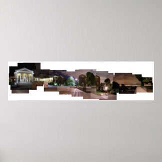 Universität von Kapstadt in der Nacht Poster