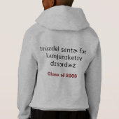 Universität von Redlands 3 Hoodie (Rückseite)
