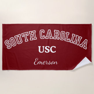 Universität von South Carolina Personalisiertes Ha Strandtuch