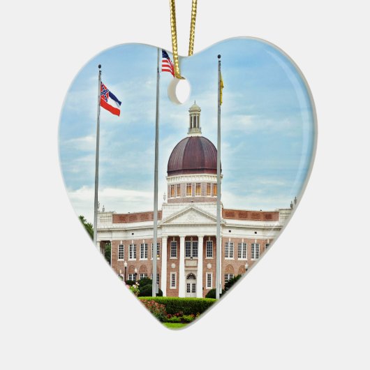 Universität von Südmississippi Keramik Ornament (Links)