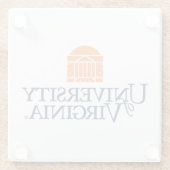 Universität von Virginia Glasuntersetzer (Rückseite)