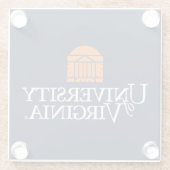 Universität von Virginia Glasuntersetzer (Rückseite)