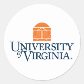 Universität von Virginia Runder Aufkleber (Vorderseite)
