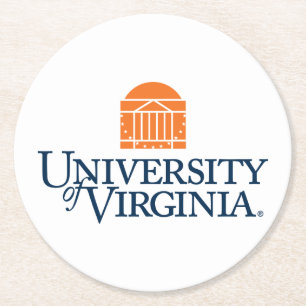 Universität von Virginia Runder Pappuntersetzer