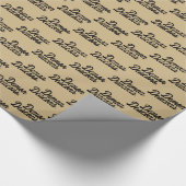 Universität weck Forest | Demon Deacons Script Geschenkpapier (Ecke)