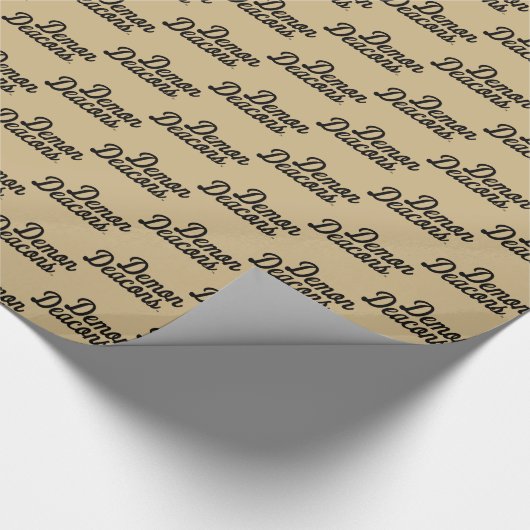 Universität weck Forest | Demon Deacons Script Geschenkpapier (Ecke)