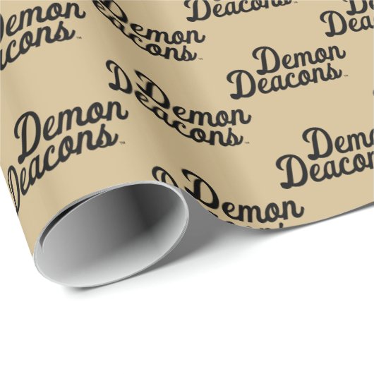 Universität weck Forest | Demon Deacons Script Geschenkpapier (Rolleneckpunkt)