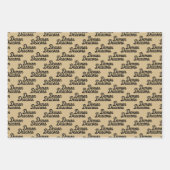 Universität weck Forest | Demon Deacons Script Geschenkpapier Set (Vorderseite 3)