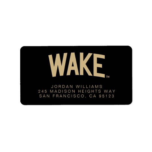 Universität weck Forest | Geweckt Pfeil Adressaufkleber (Vorne)