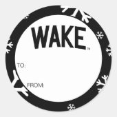 Universität weck Forest | Geweckt Pfeil Runder Aufkleber (Vorderseite)