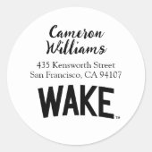 Universität weck Forest | Geweckt Pfeil Runder Aufkleber (Vorderseite)