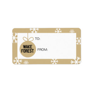 Universität weck Forest Geweckt Wald Adressaufkleber