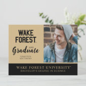 Universität weck Forest | Geweckt Wald Einladung (Stehend Vorderseite)