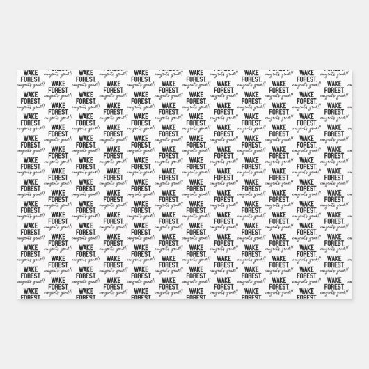 Universität weck Forest | Geweckt Wald Geschenkpapier Set (Vorderseite 2)