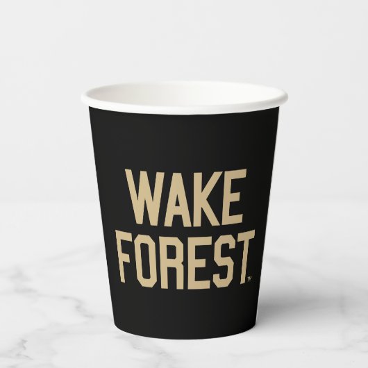 Universität weck Forest | Geweckt Wald Pappbecher (Rückseite)