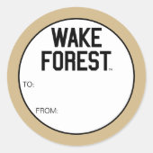 Universität weck Forest | Geweckt Wald Runder Aufkleber (Vorderseite)