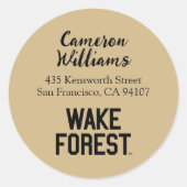 Universität weck Forest | Geweckt Wald Runder Aufkleber (Vorderseite)