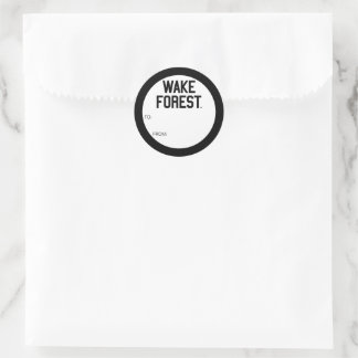 Universität weck Forest | Geweckt Wald Runder Aufkleber