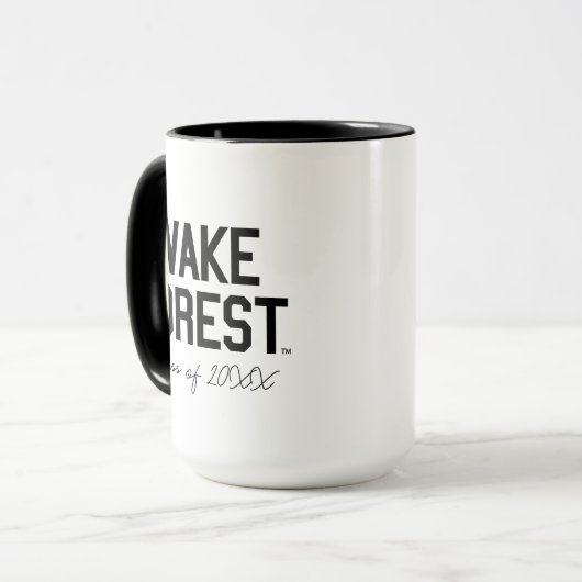 Universität weck Forest | Geweckt Wald Tasse (Vorderseite Links)