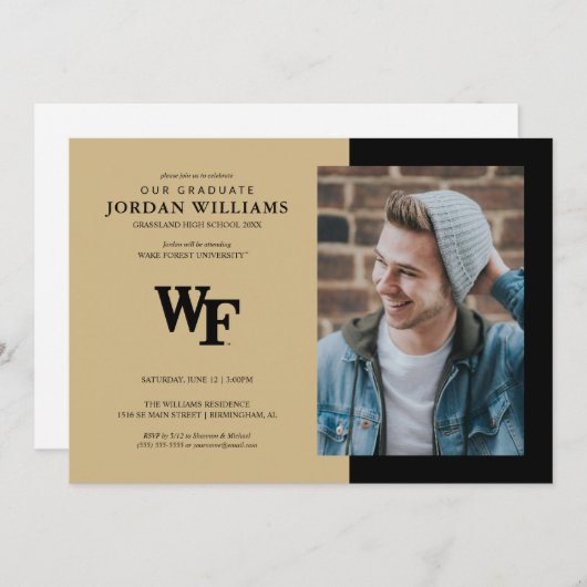 Universität weck Forest | WF Ankündigung (Vorne/Hinten)