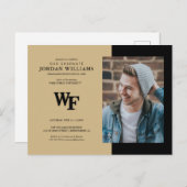 Universität weck Forest | WF Ankündigungspostkarte (Vorne/Hinten)