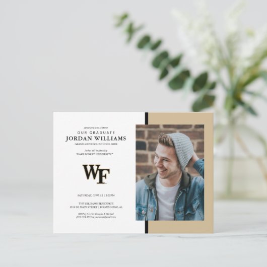 Universität weck Forest | WF Ankündigungspostkarte (Stehend Vorderseite)