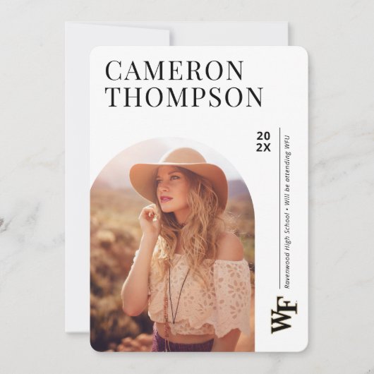 Universität weck Forest | WF Einladung (Vorderseite)