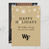 Universität weck Forest | WF Feiertagskarte (Vorne/Hinten)