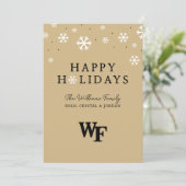 Universität weck Forest | WF Feiertagskarte (Stehend Vorderseite)