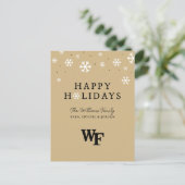 Universität weck Forest | WF Feiertagspostkarte (Stehend Vorderseite)