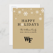 Universität weck Forest | WF Feiertagspostkarte (Vorne/Hinten)