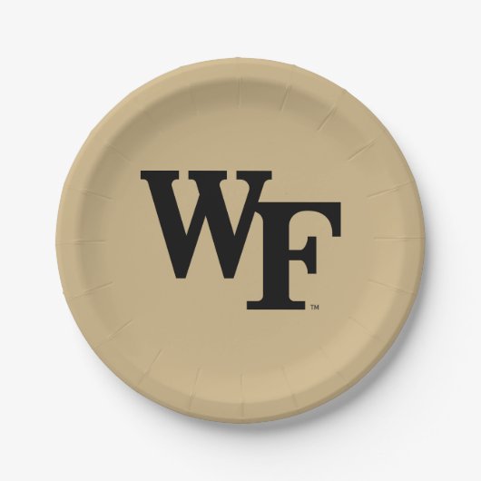Universität weck Forest | WF Pappteller (Vorderseite)