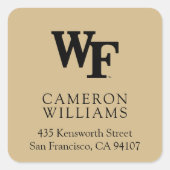 Universität weck Forest | WF Quadratischer Aufkleber (Vorderseite)