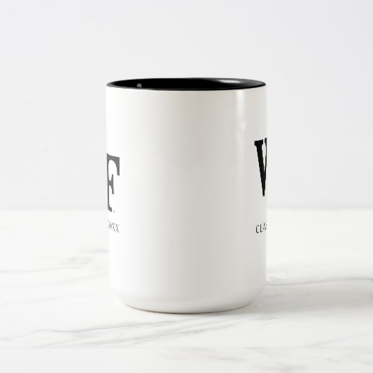 Universität weck Forest | WF Zweifarbige Tasse (Mittel)