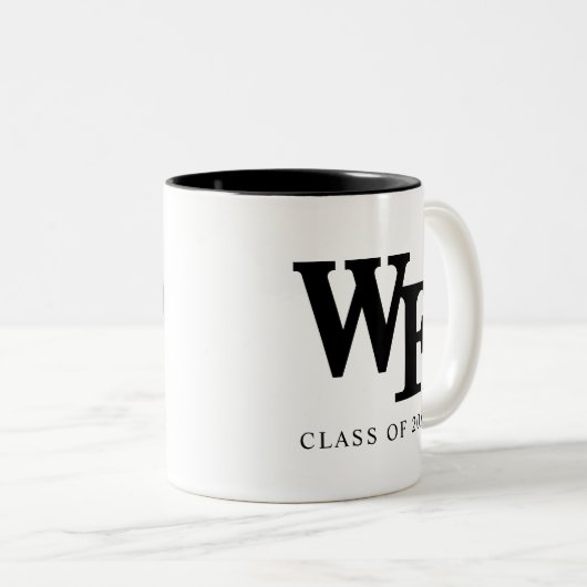Universität weck Forest | WF Zweifarbige Tasse (VorderseiteRechts)