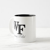 Universität weck Forest | WF Zweifarbige Tasse (Vorderseite Links)